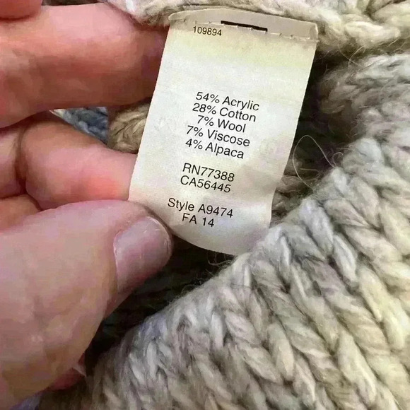 Madewell size M sweater Firelight Marled Pullover Marled Flax  EUC - Picture 3 of 7